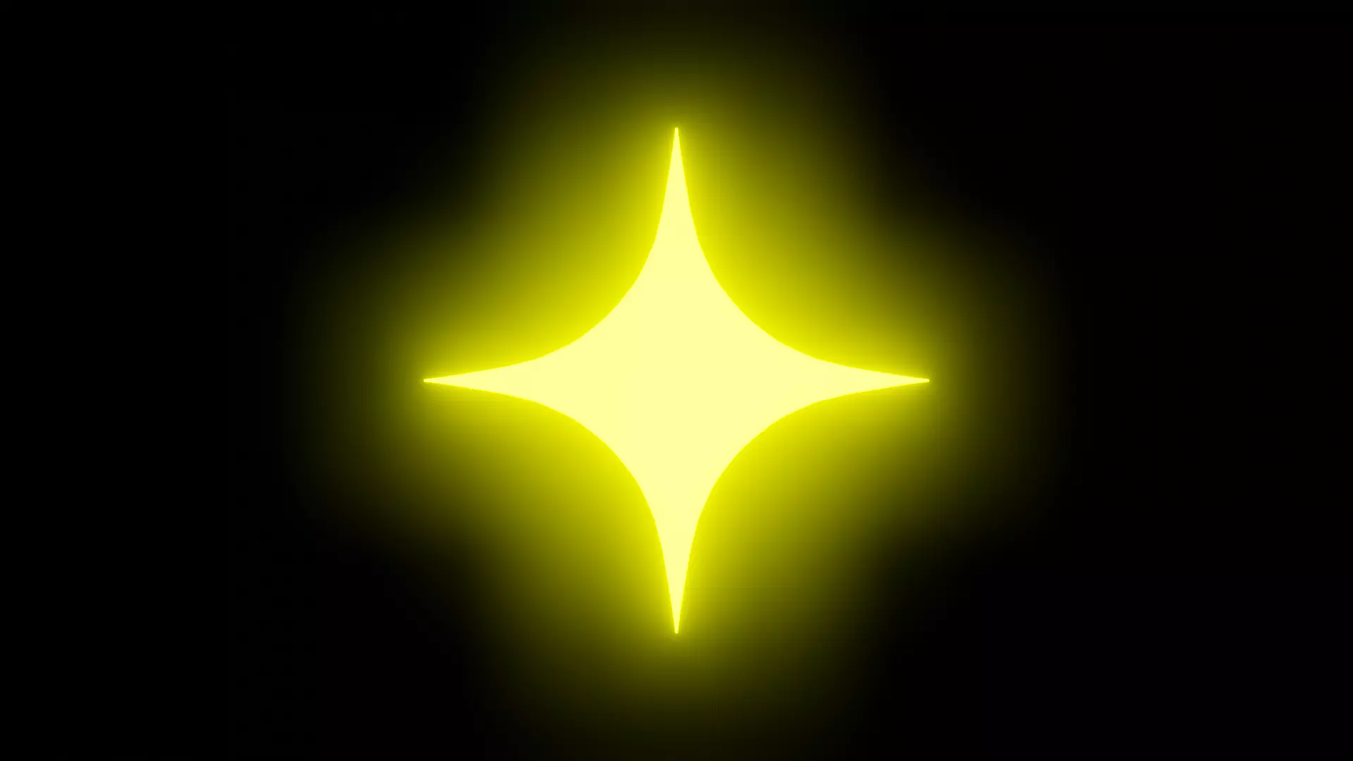Glowing star Low-poly 3D model