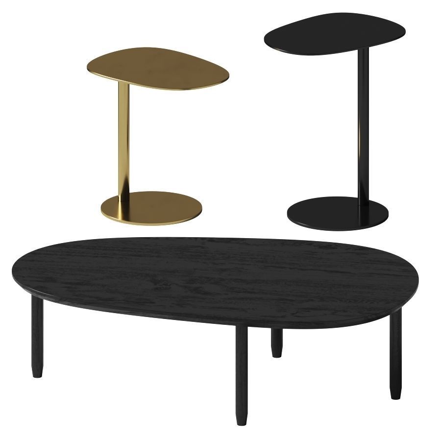 Swole Side Tables by Blu Dot 3D model_1