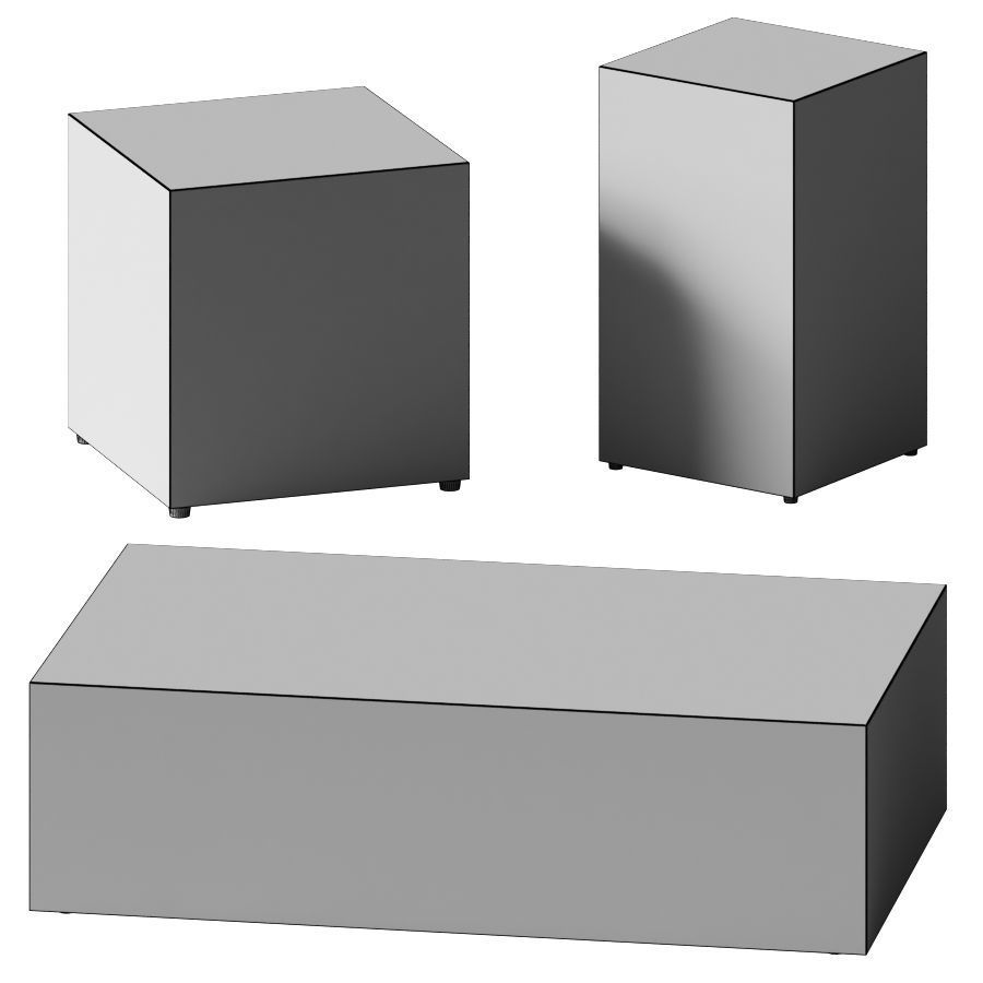 Plinth Coffee Table by Norm Architects from Menu 3D model_2