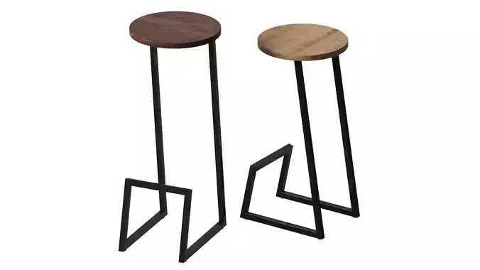 Corktown Counter Stool - Hollis and Morris 3D model