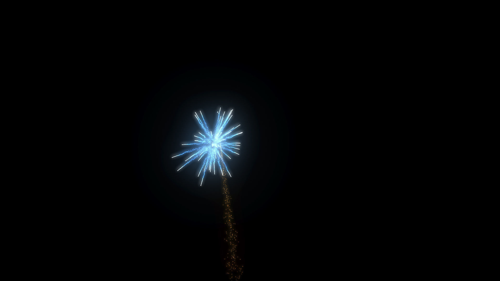 animated fireworks particles  3D model_5