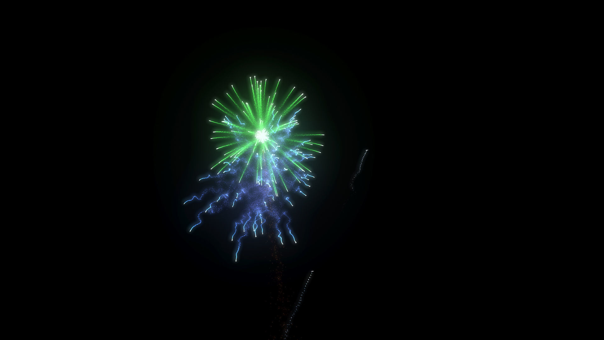 animated fireworks particles  3D model_7