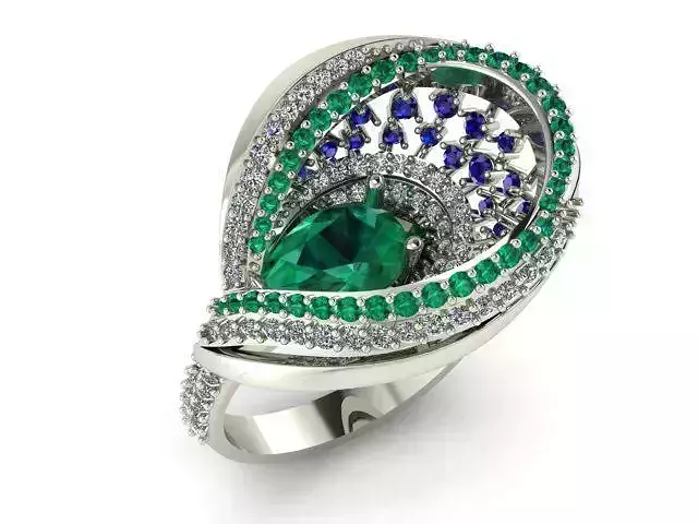jewelry peacock  ring