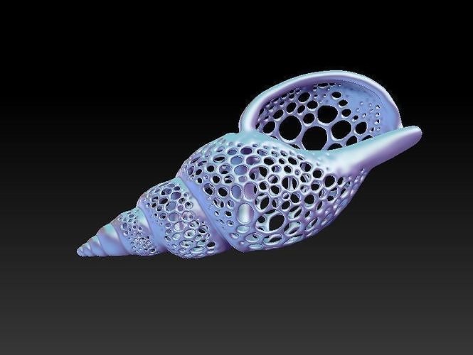 Shell with holes 3D print model