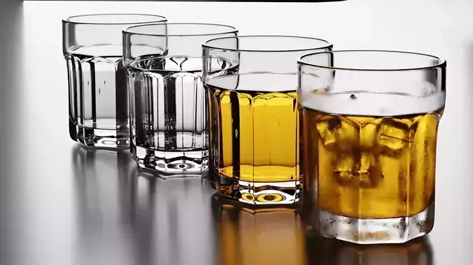 Old-Fashioned aka Rock glass 6 3D model