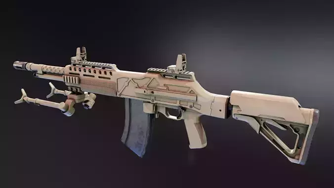 Ohio Ordnance HCAR Low-poly 3D model