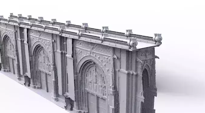 Gothic Bridge Fantasy design 3D model