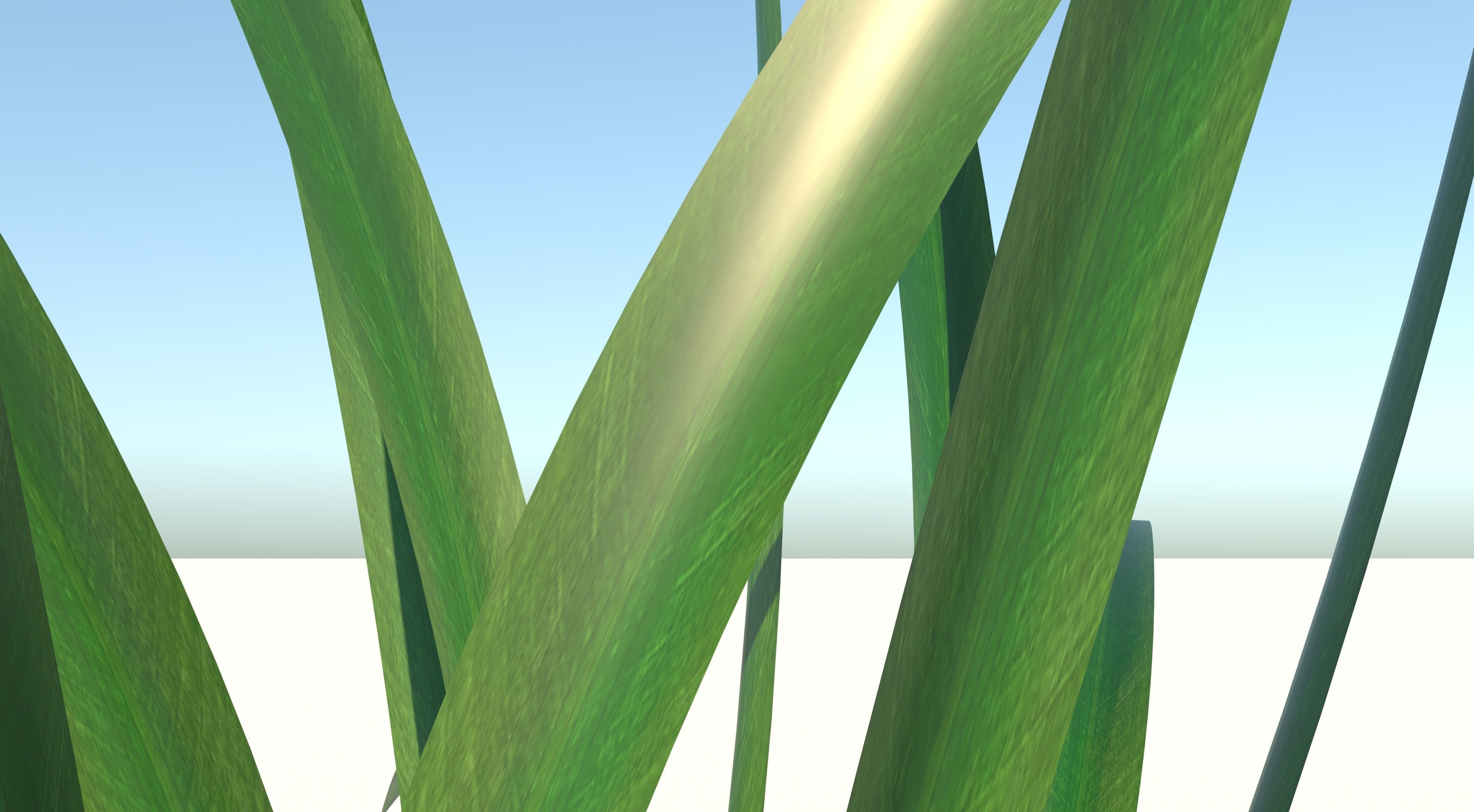 Grass plant Low-poly 3D model_5