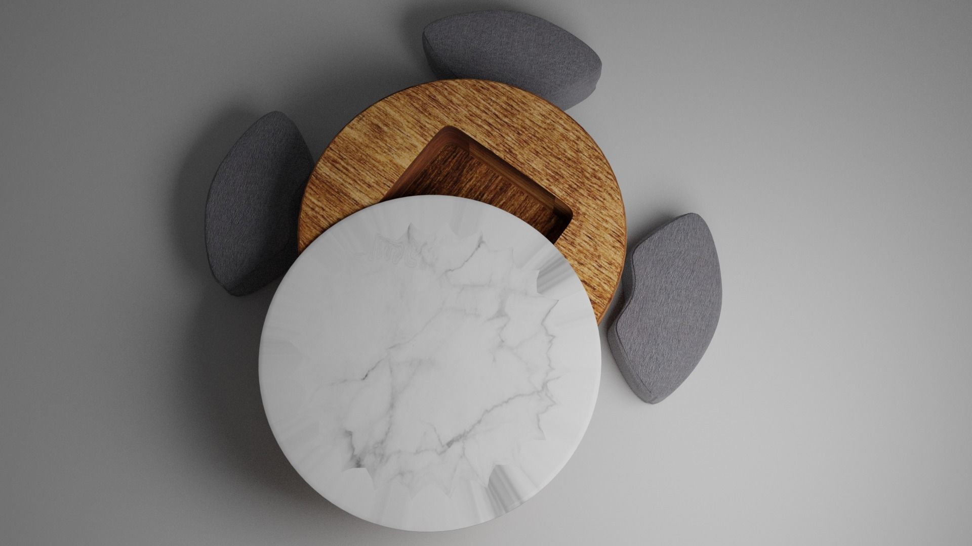 coffee table Free 3D model_2