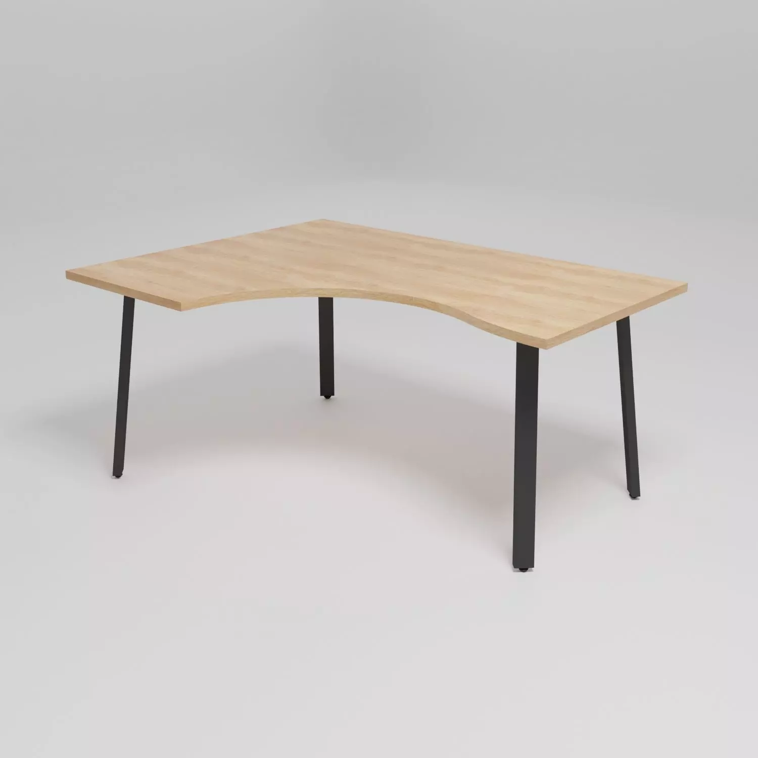 OGI A - Radial workstation desk - Free 3D model_0