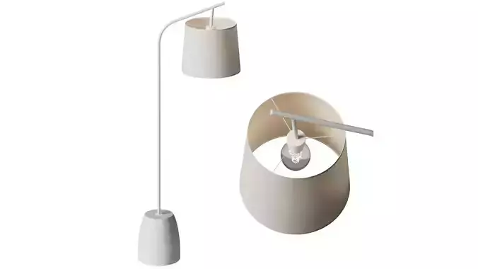 Concrete Floor Lamp by Valaisin Gronlund