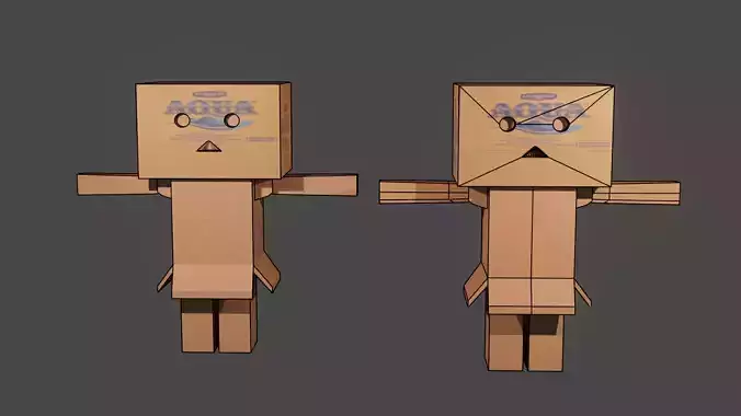 Danbo Character 3d Low-poly 3D model