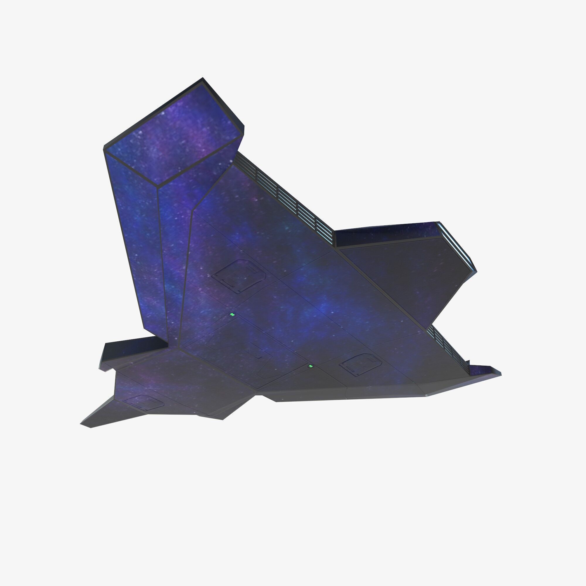 space mosquito Low-poly 3D model_11