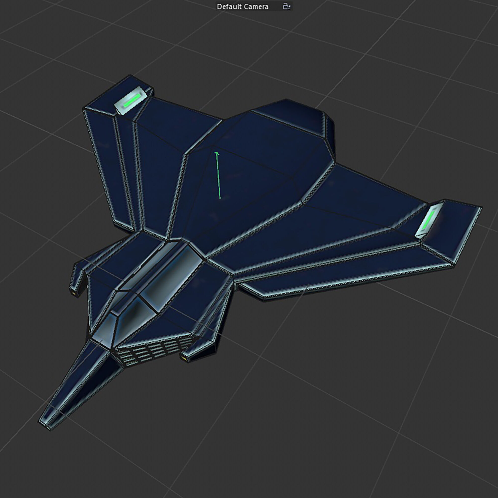 space mosquito Low-poly 3D model_20