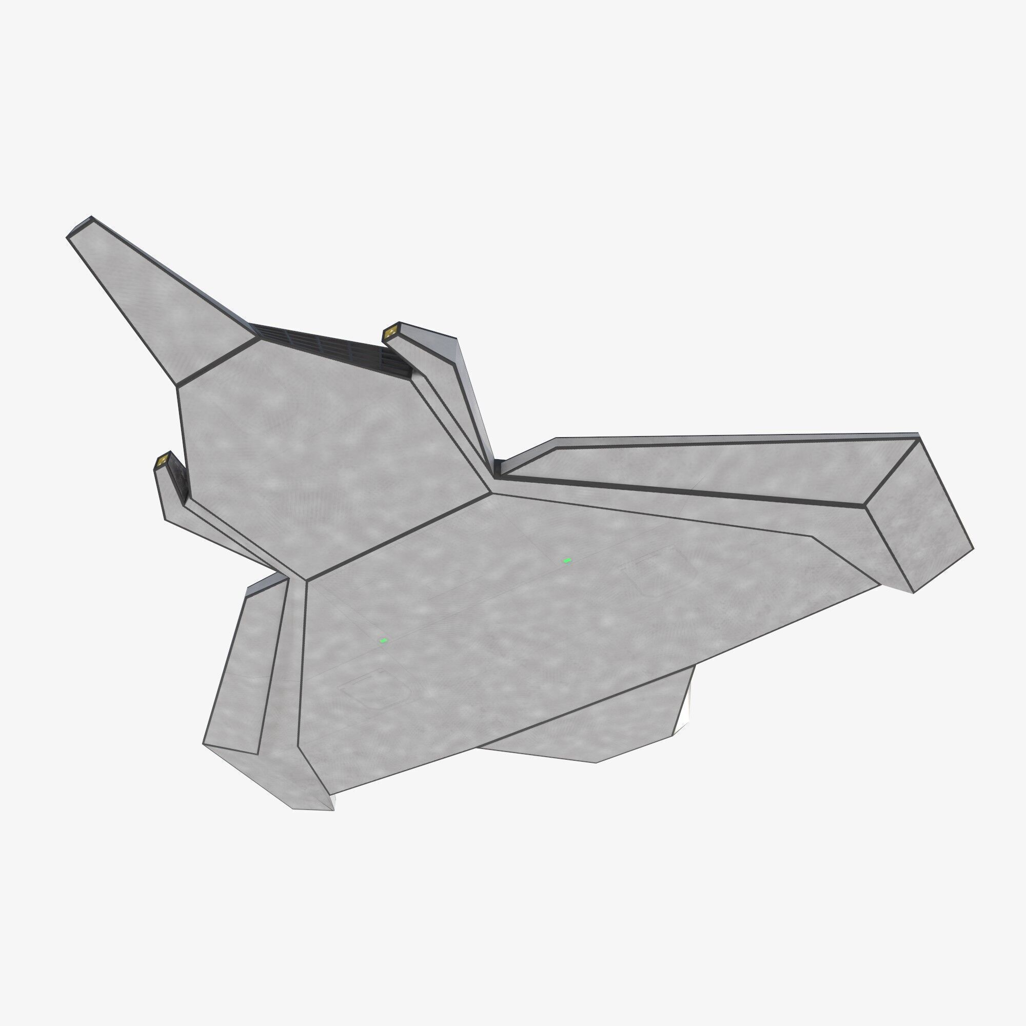 space mosquito Low-poly 3D model_15