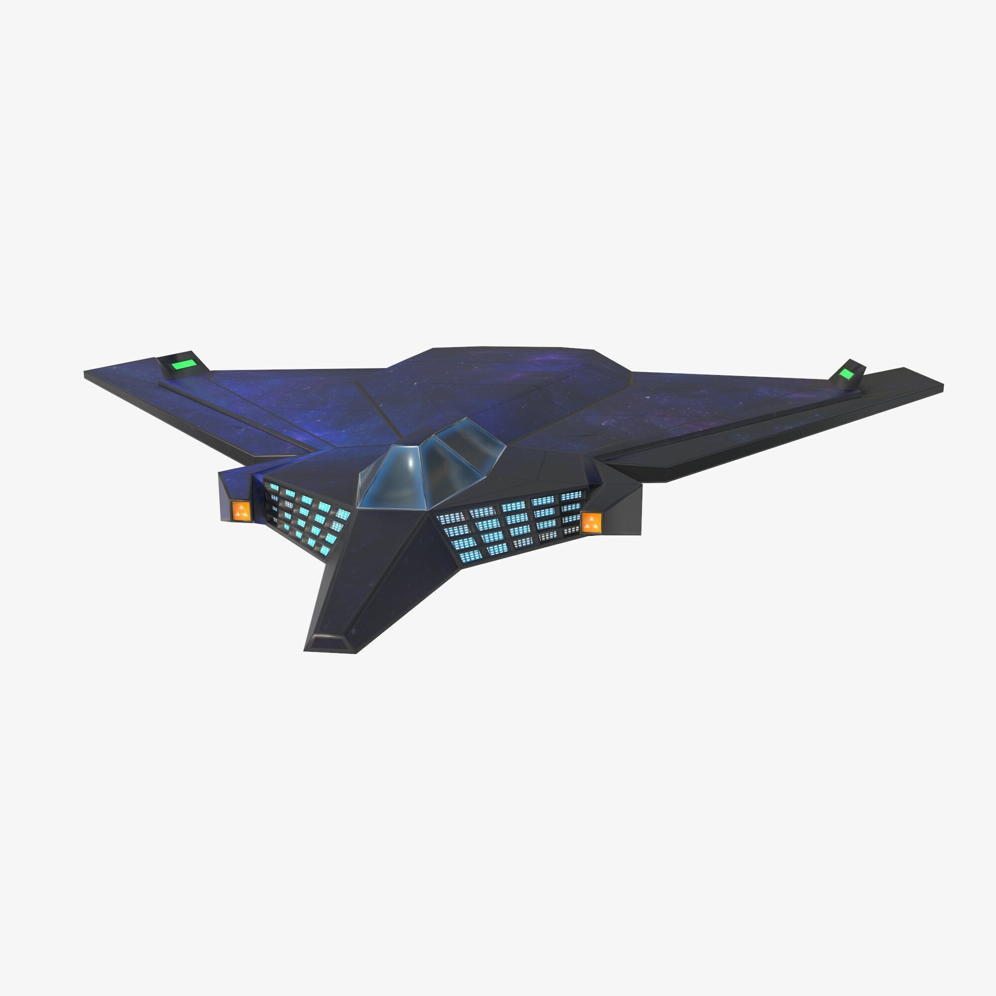 space mosquito Low-poly 3D model_12