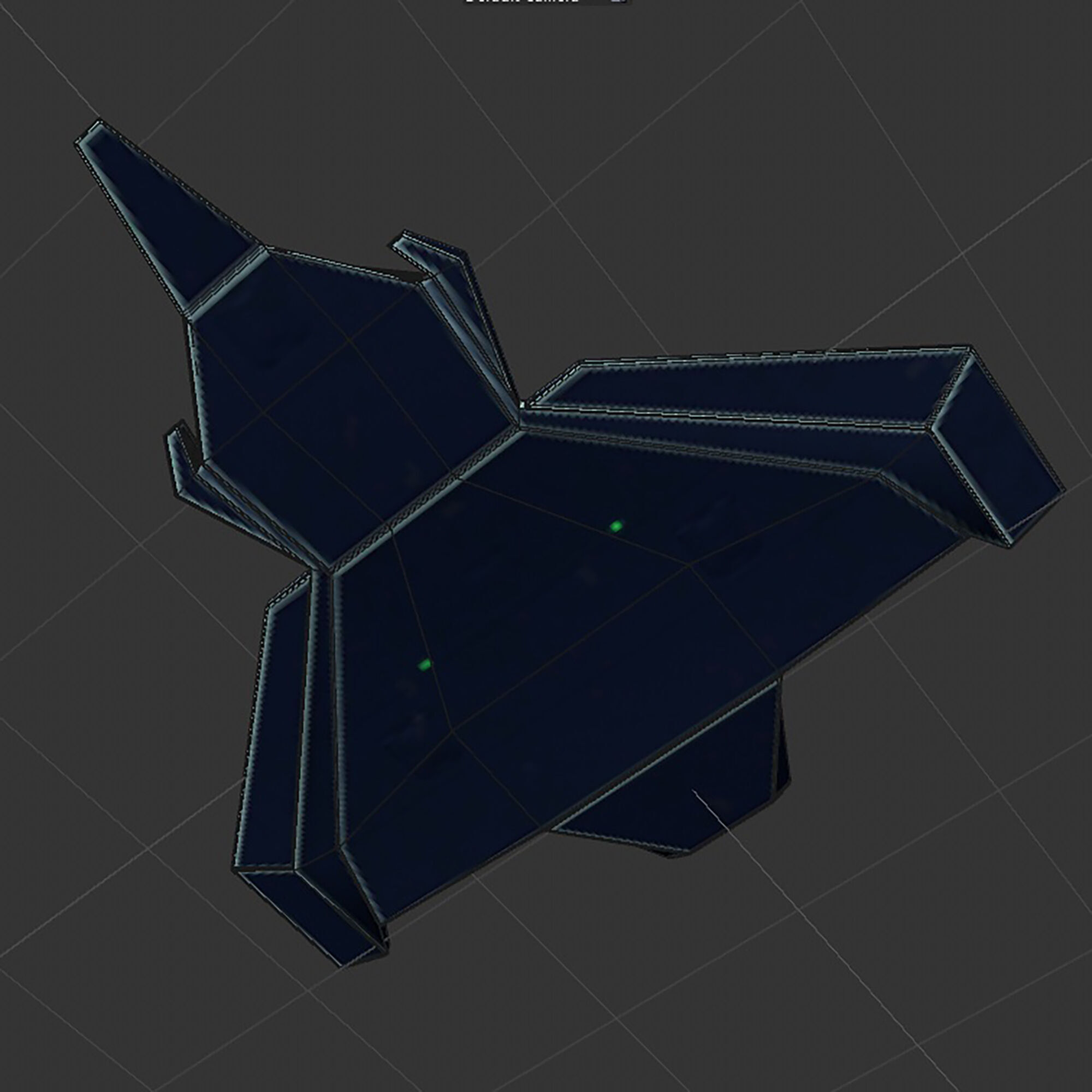 space mosquito Low-poly 3D model_21