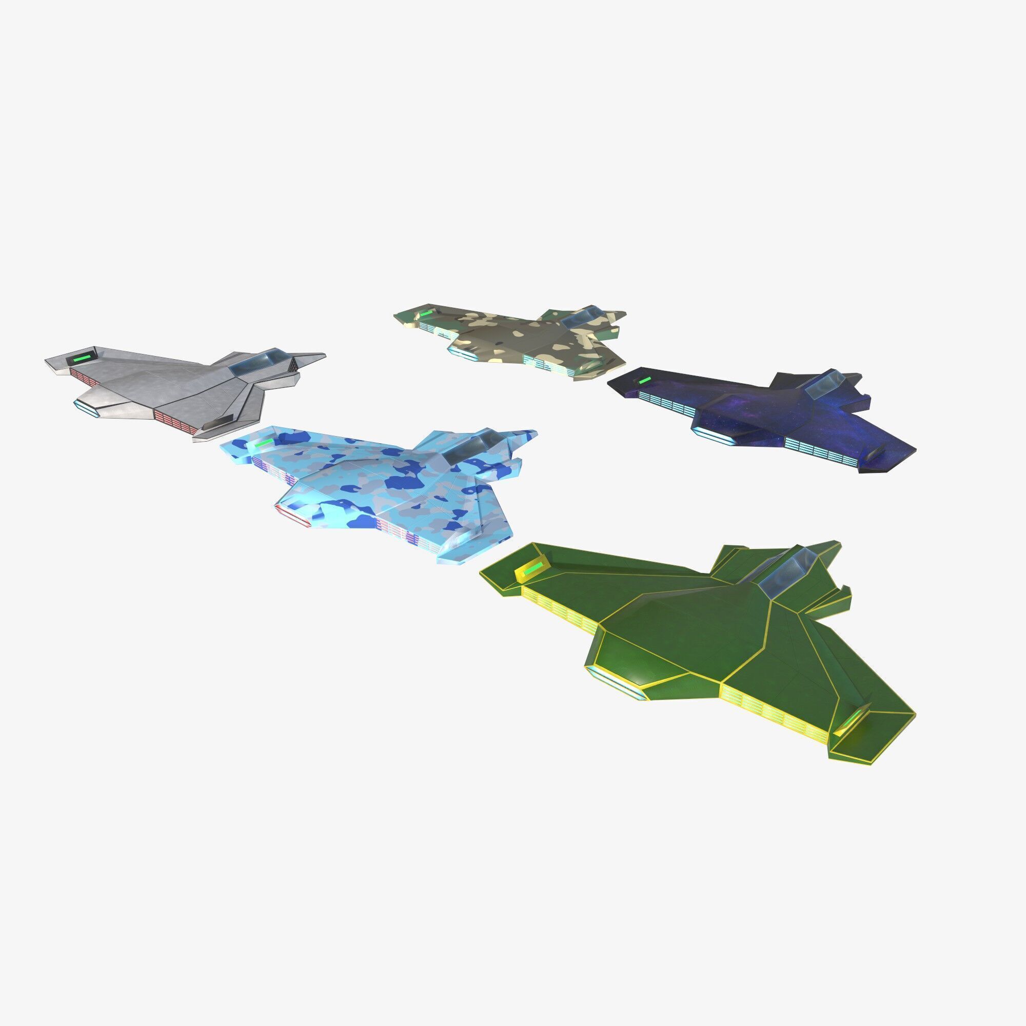 space mosquito Low-poly 3D model_2
