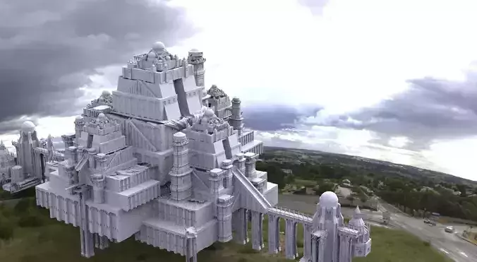 Ancient City Complex structure 3D model