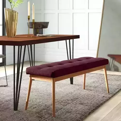 Blaisdell 100 Linen Upholstered Bench - 4 colour