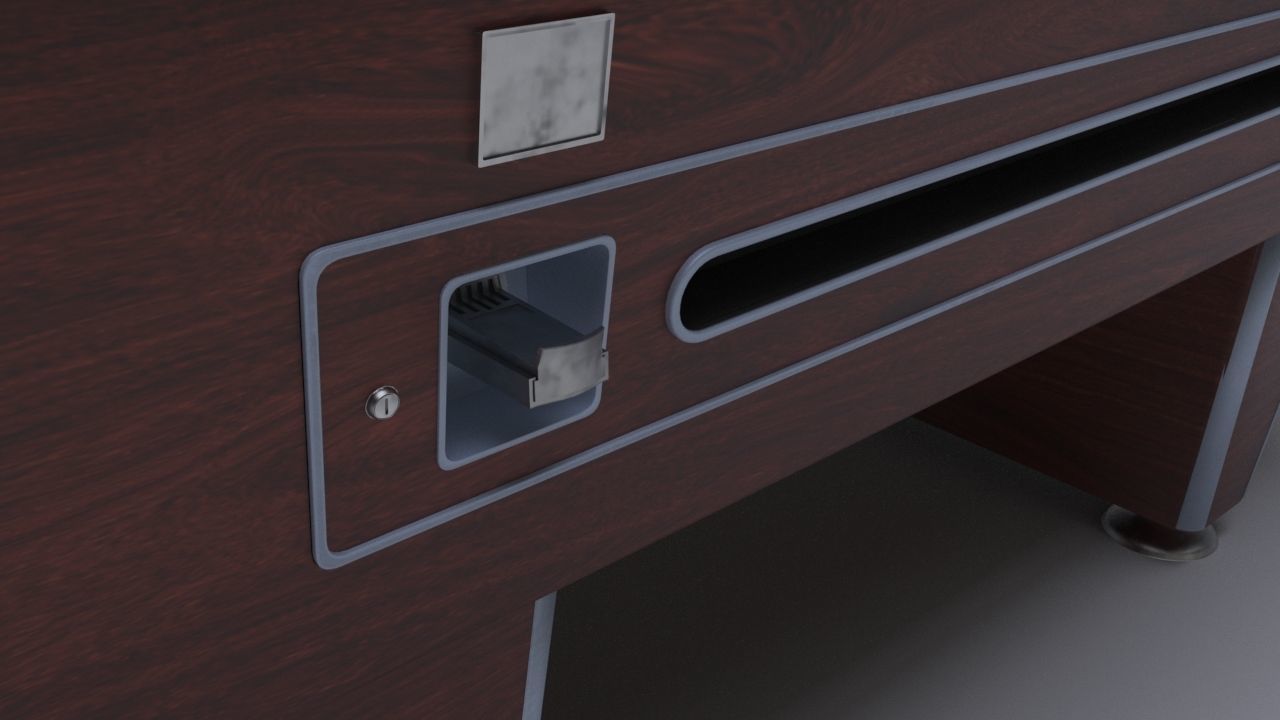 Super League Pool Table  Low-poly 3D model_12