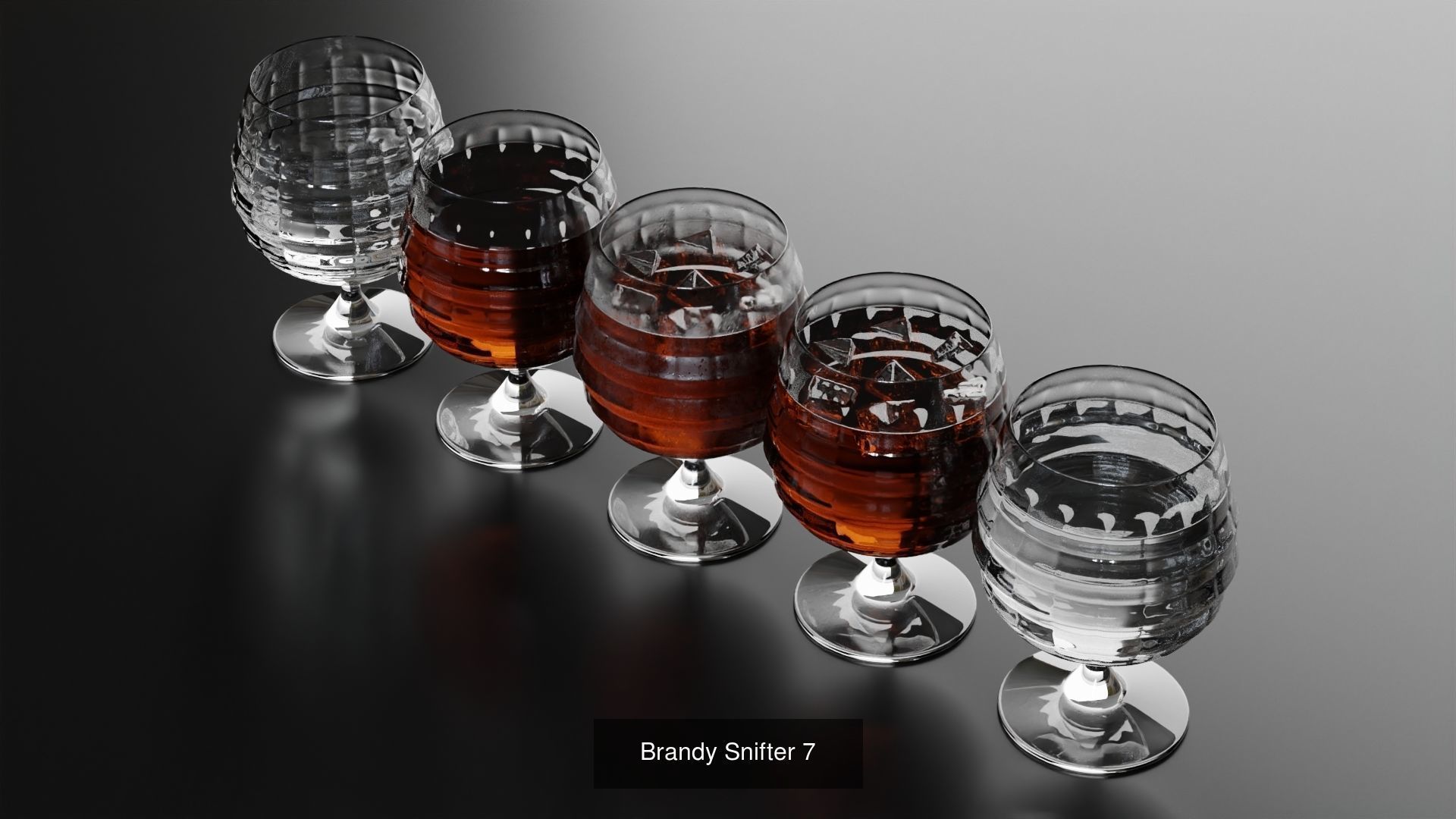 Big Fat Glass set 3D Model Collection_73