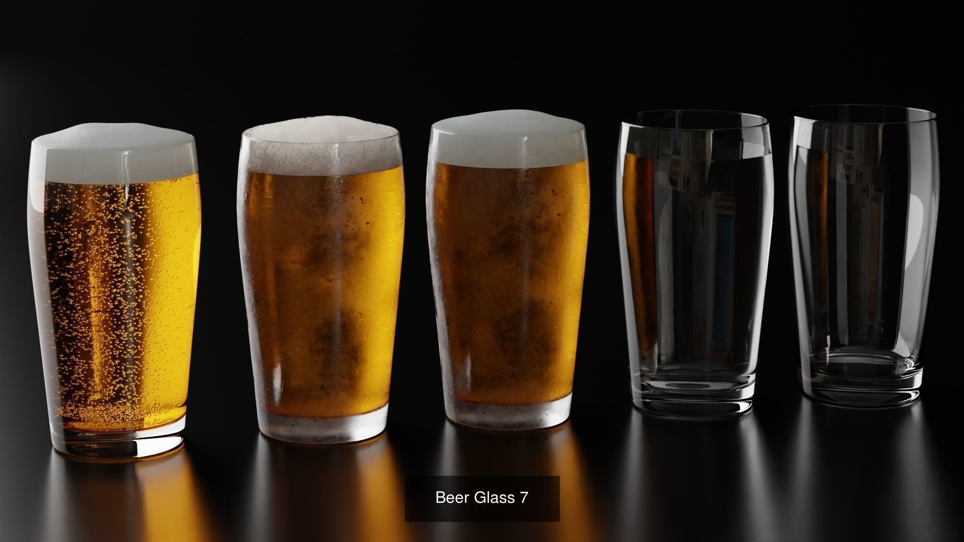 Big Fat Glass set 3D Model Collection_25