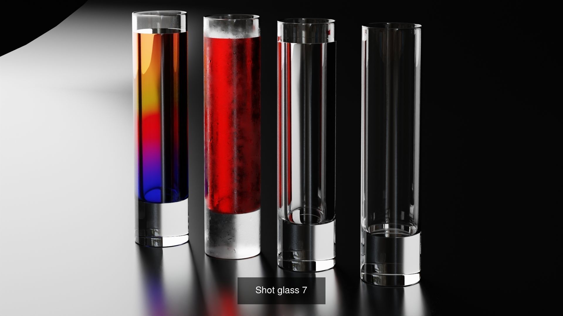 Big Fat Glass set 3D Model Collection_47
