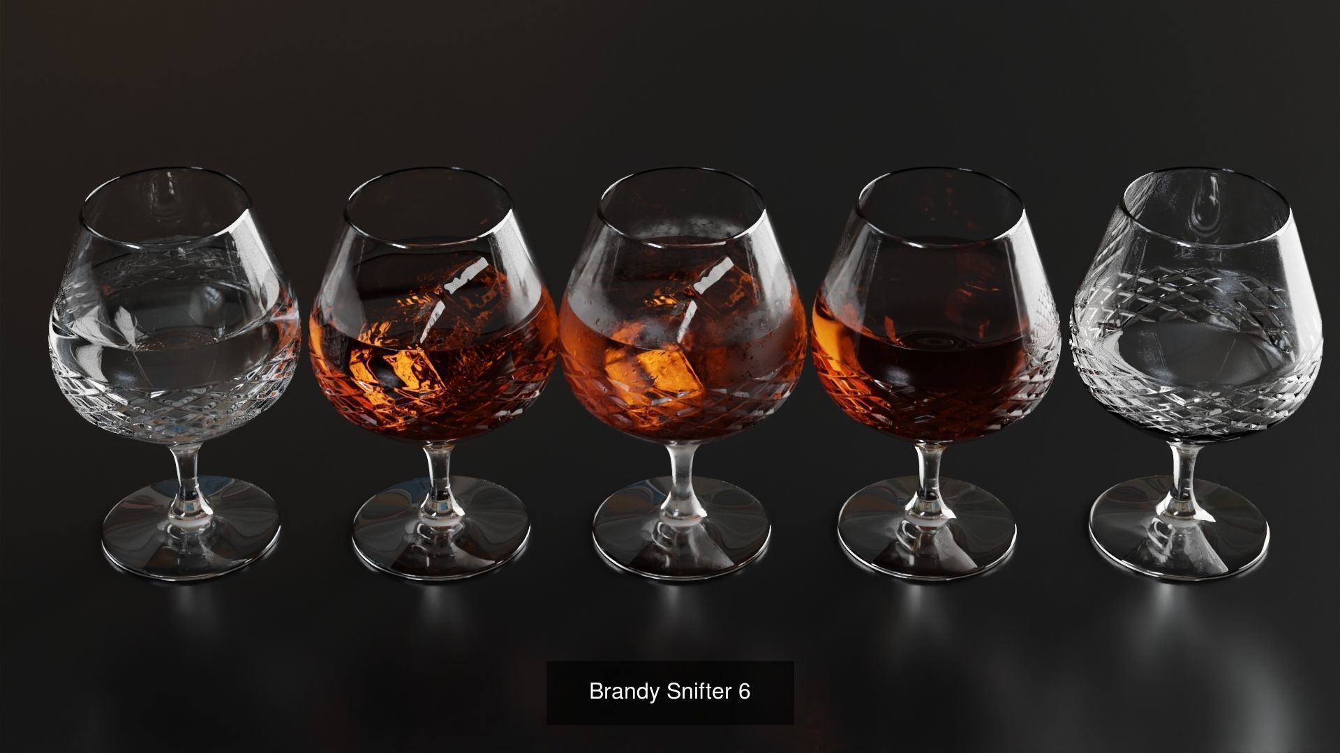 Big Fat Glass set 3D Model Collection_72