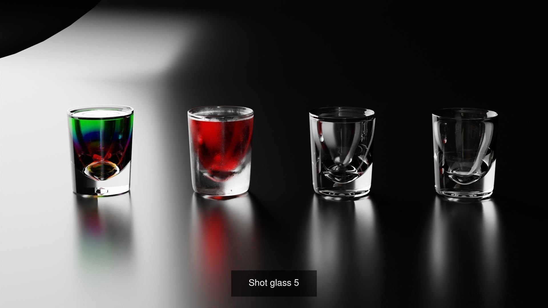 Big Fat Glass set 3D Model Collection_45