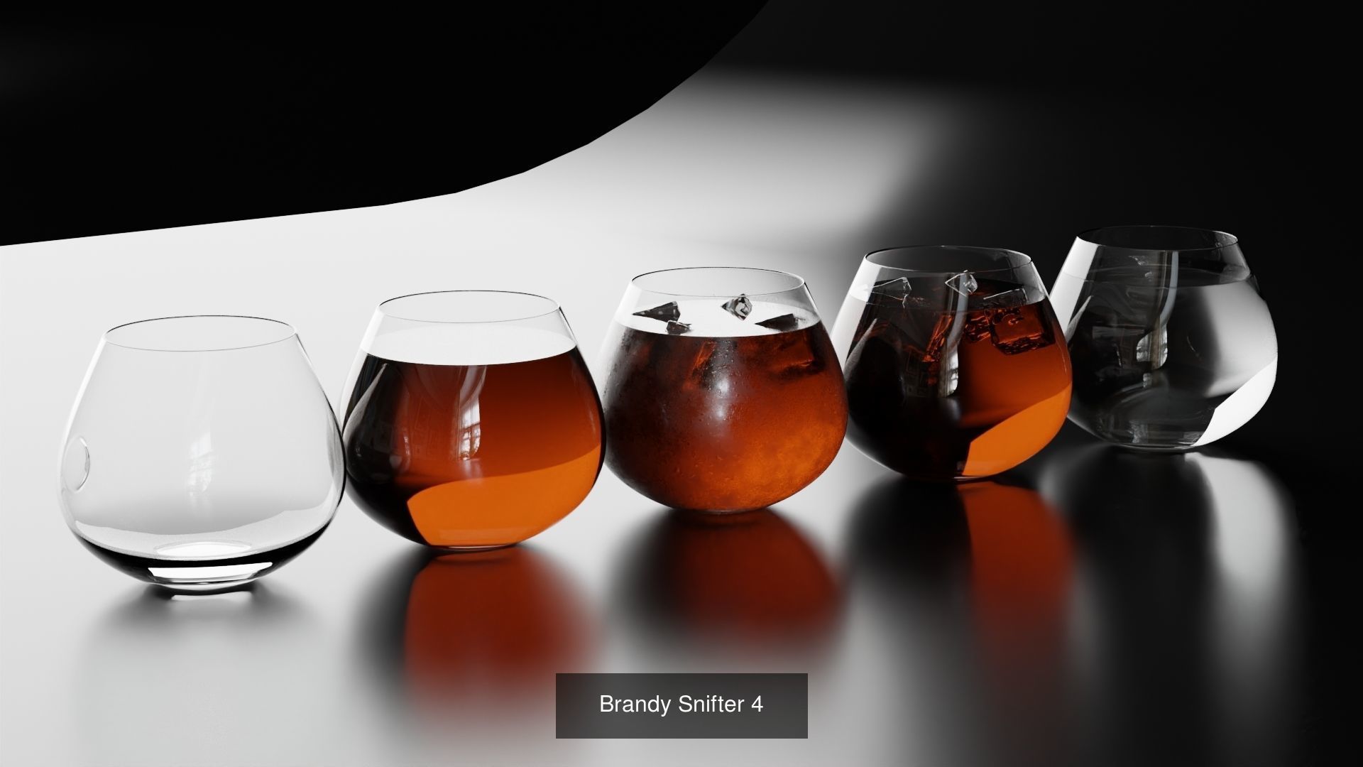 Big Fat Glass set 3D Model Collection_70