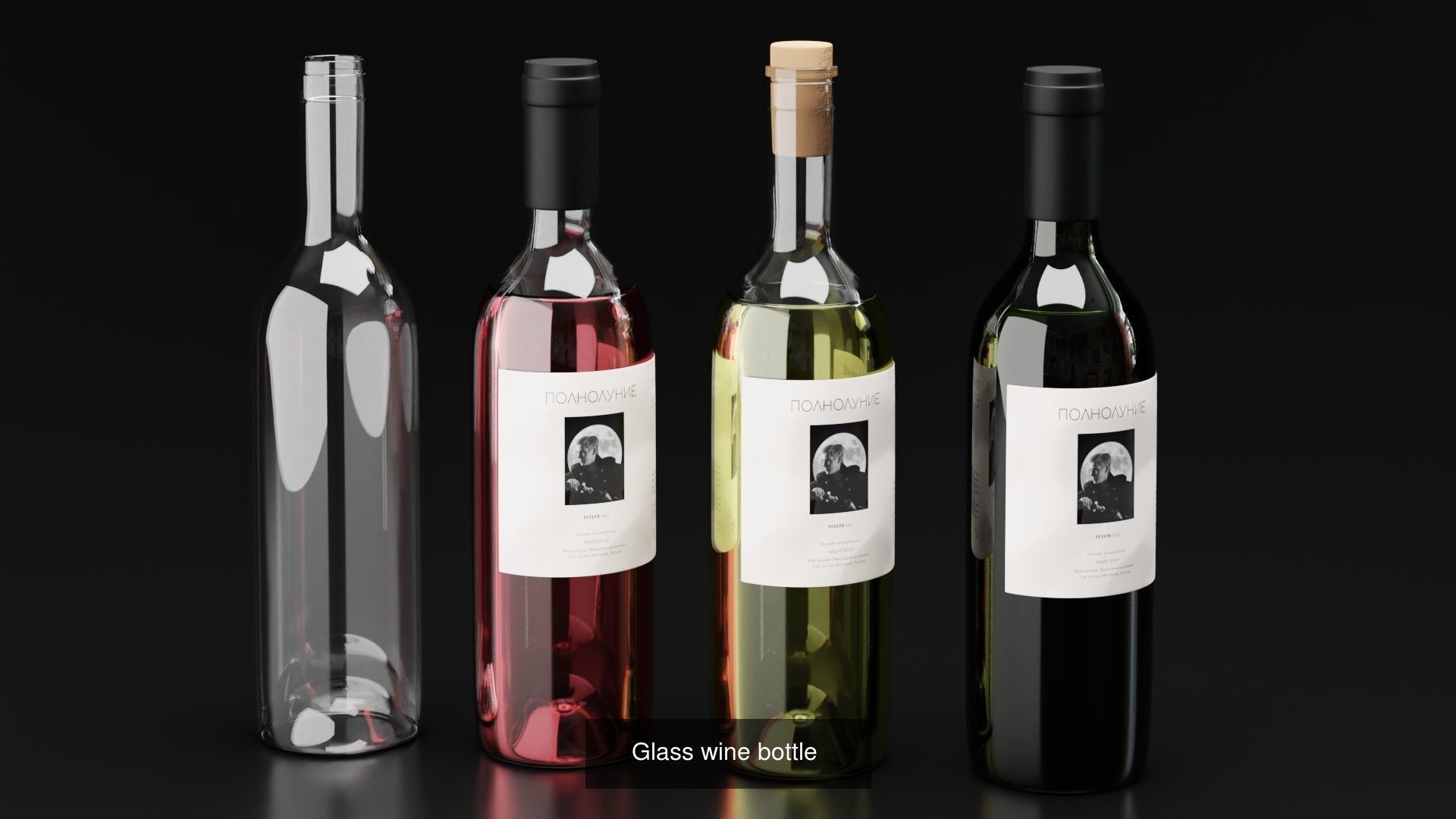 Big Fat Glass set 3D Model Collection_34