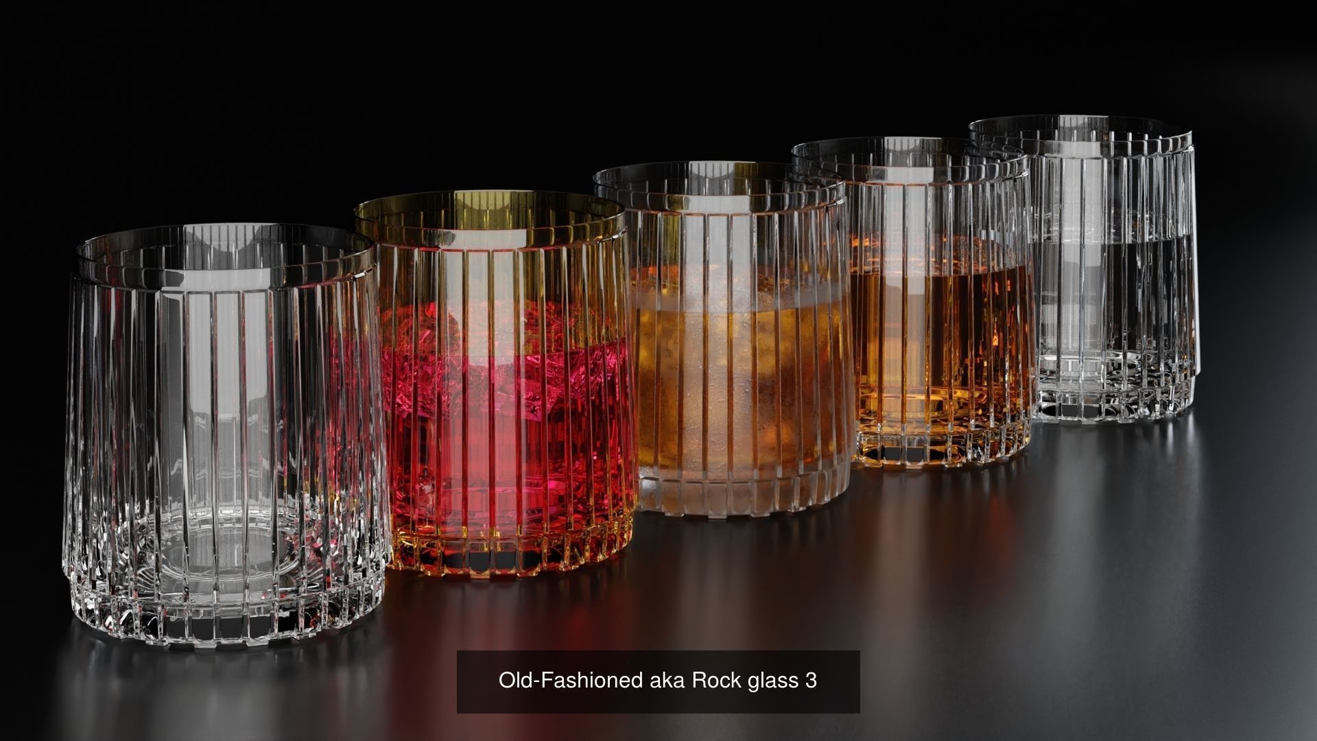 Big Fat Glass set 3D Model Collection_76