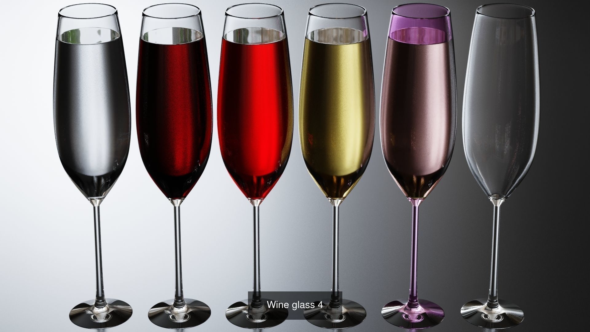 Big Fat Glass set 3D Model Collection_61