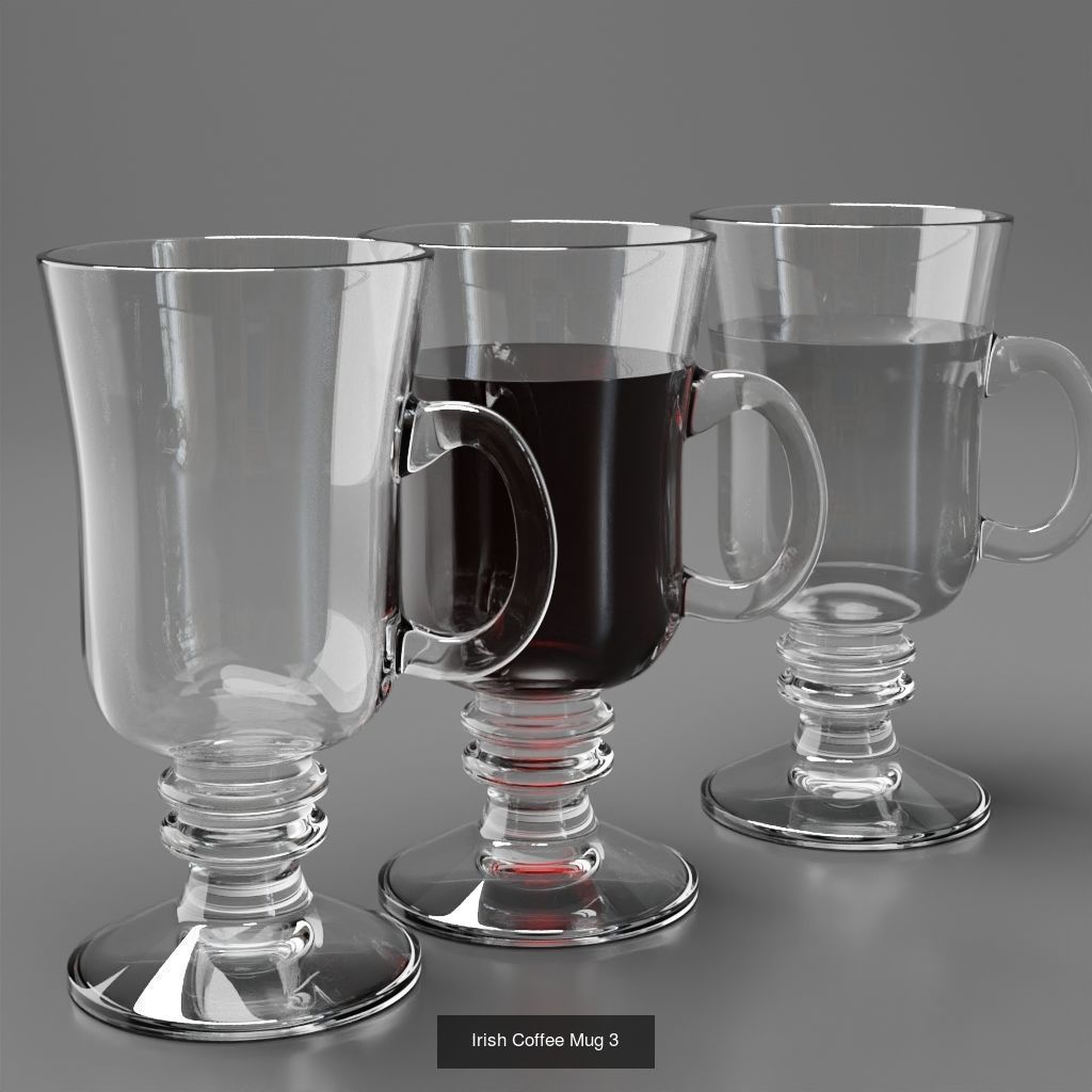 Big Fat Glass set 3D Model Collection_15