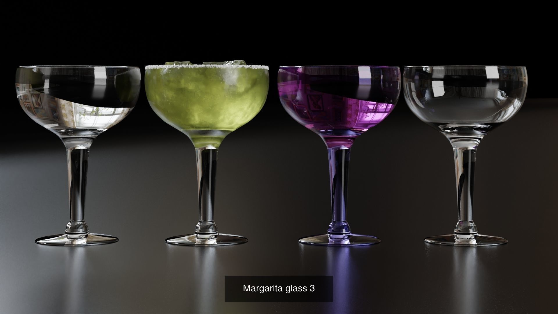 Big Fat Glass set 3D Model Collection_57
