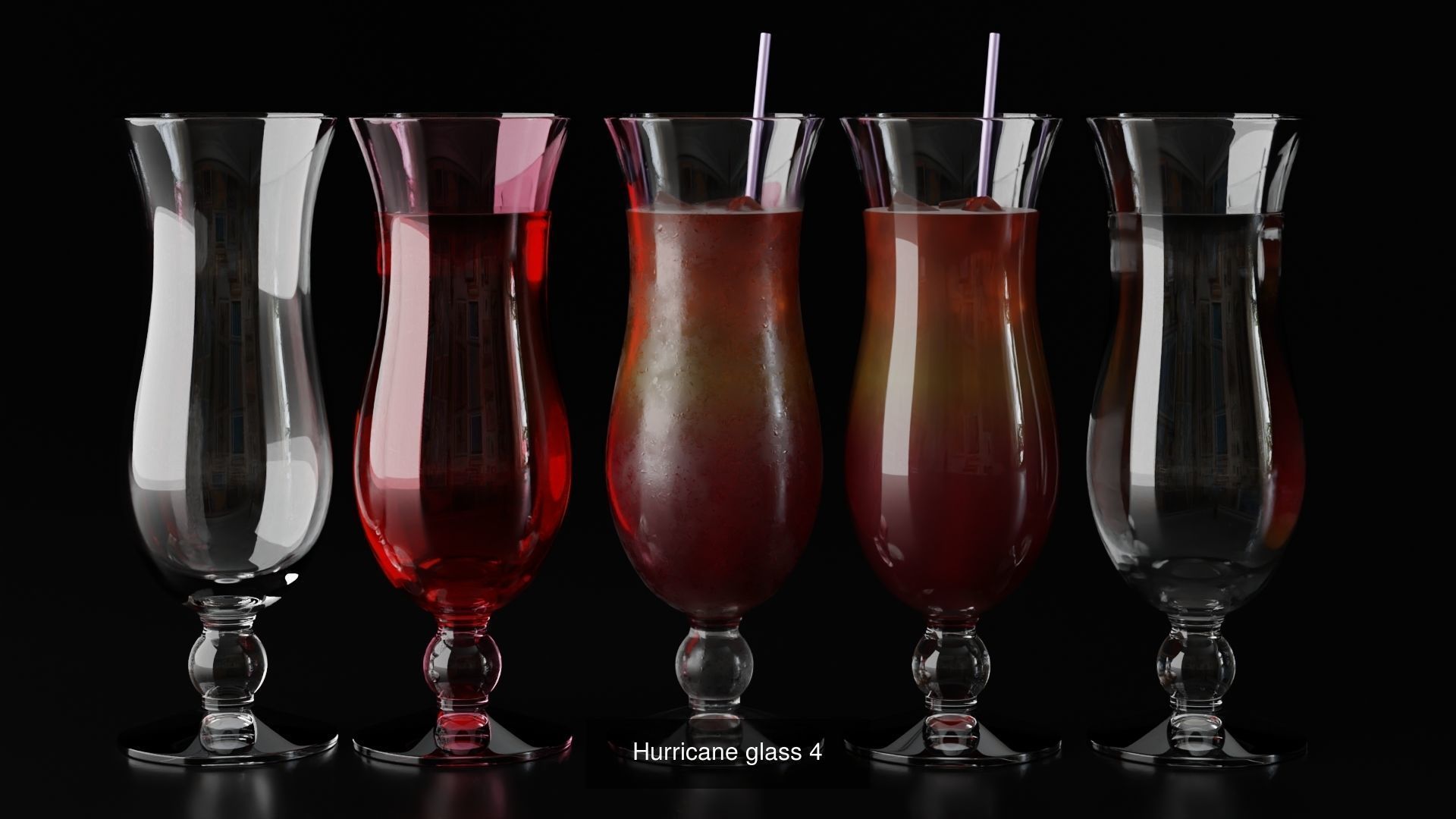 Big Fat Glass set 3D Model Collection_65