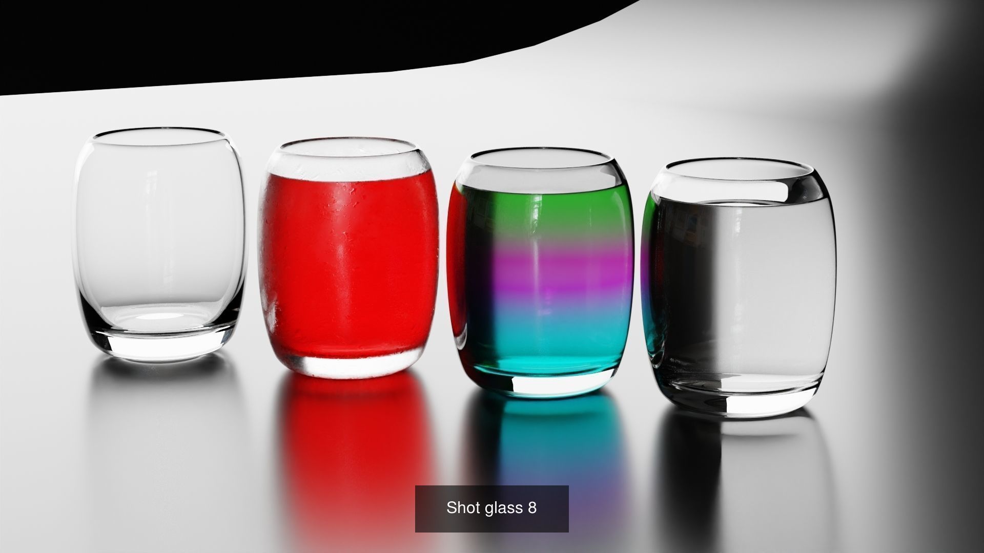 Big Fat Glass set 3D Model Collection_48