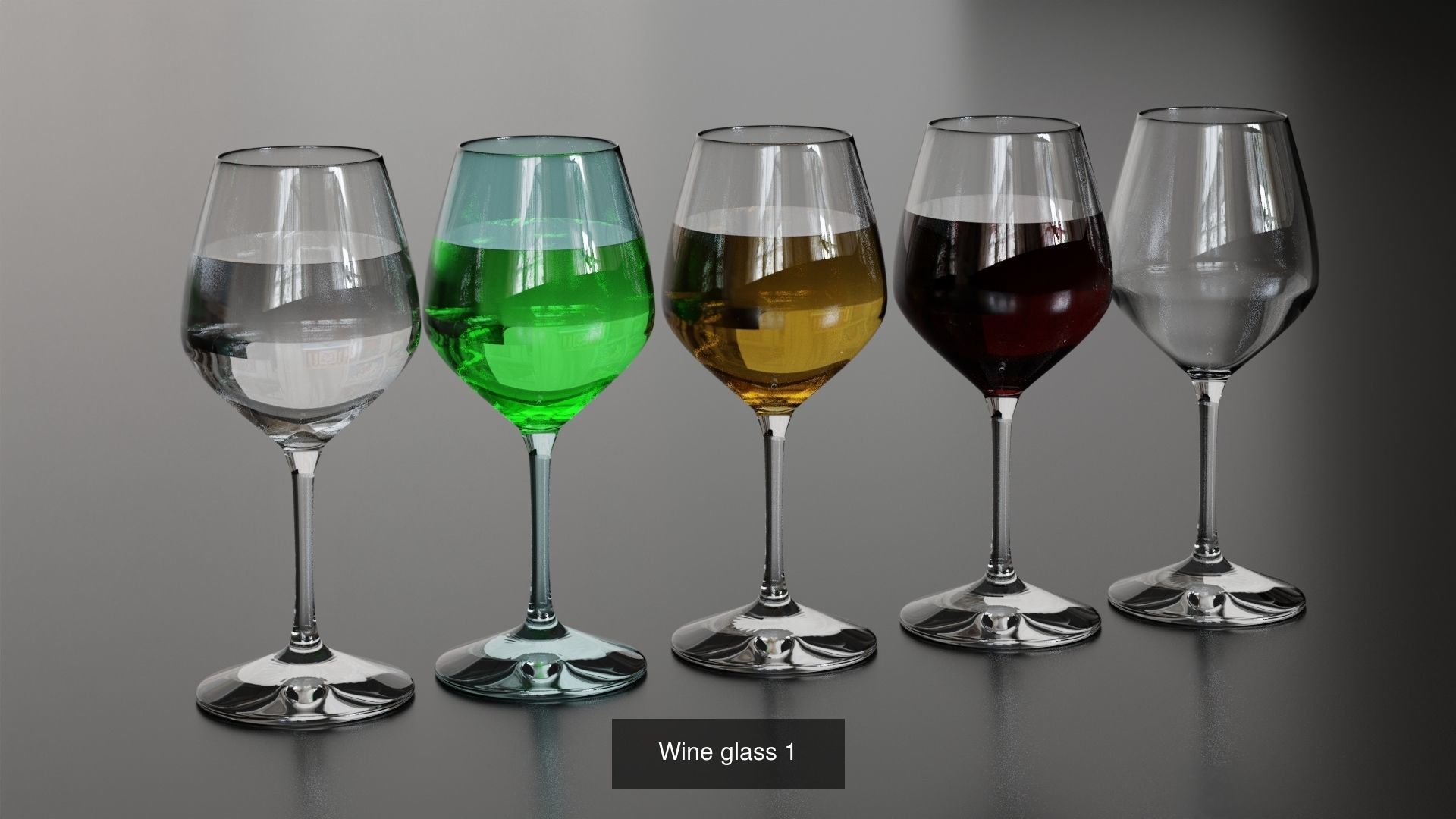Big Fat Glass set 3D Model Collection_58