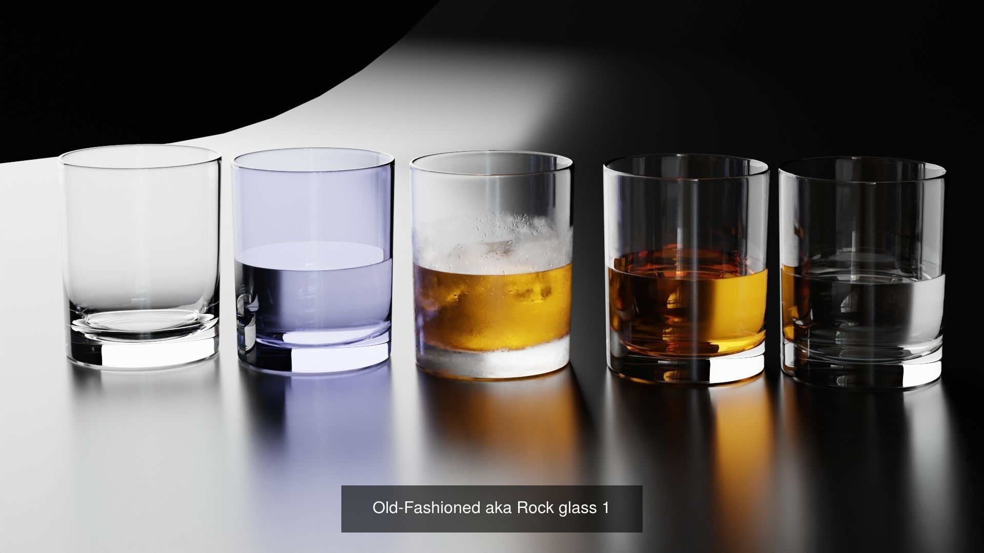 Big Fat Glass set 3D Model Collection_74