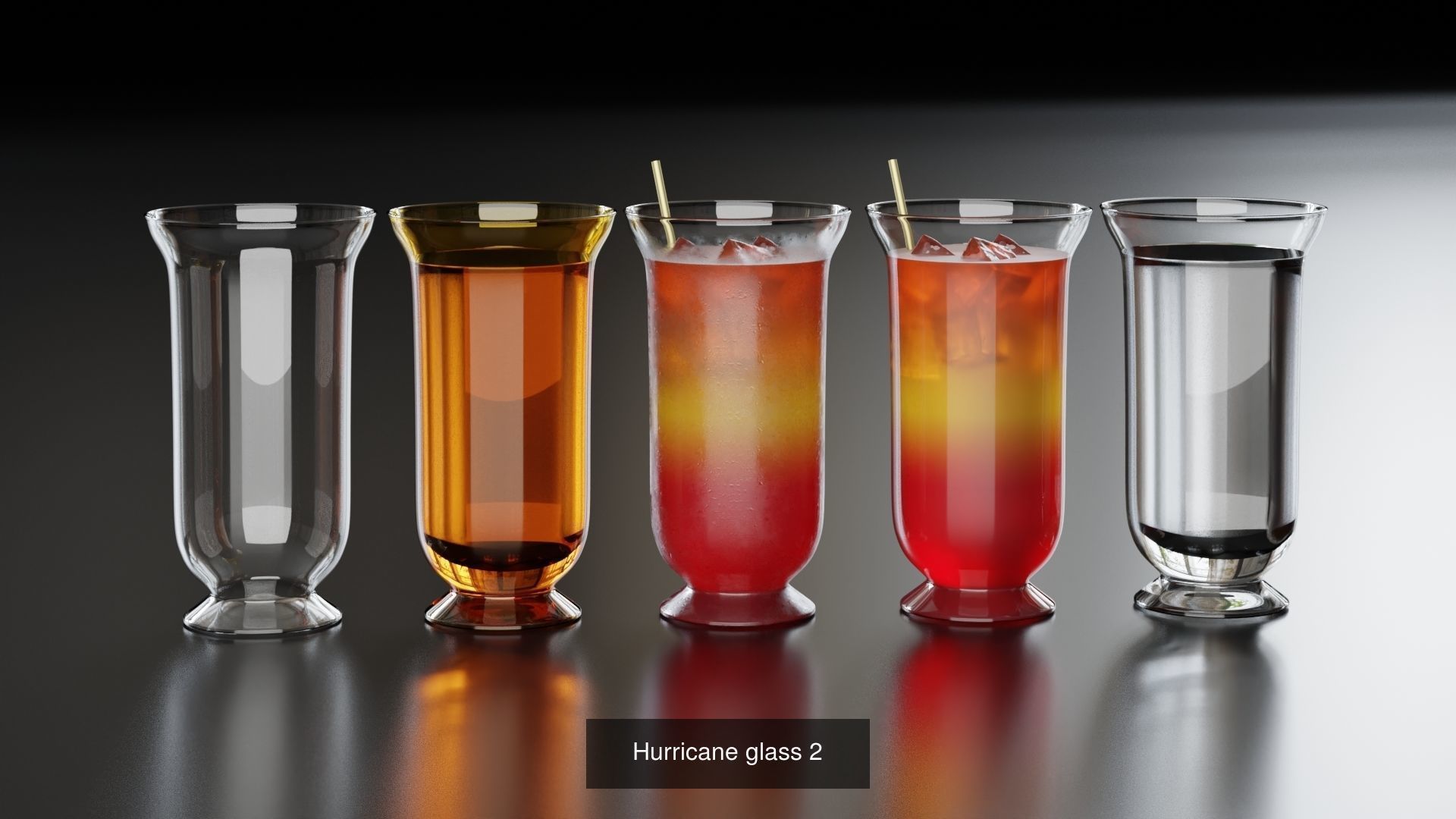 Big Fat Glass set 3D Model Collection_63