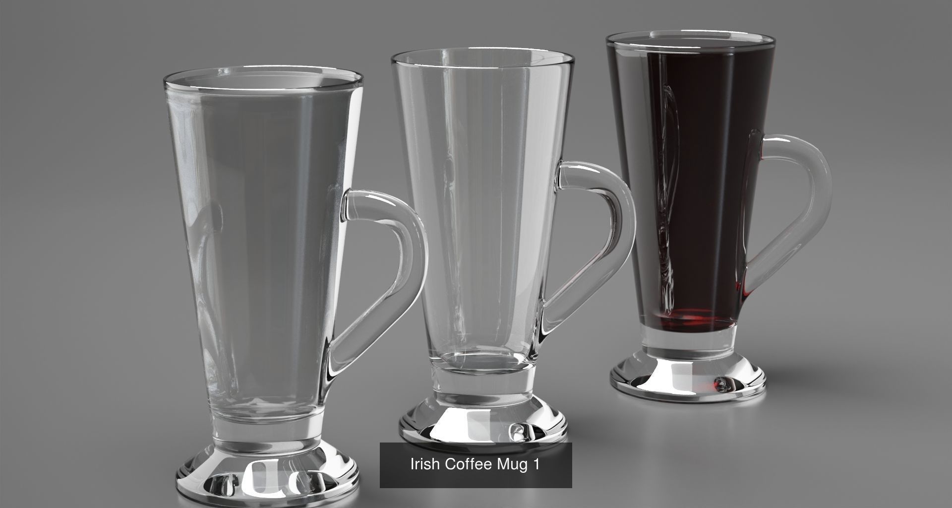 Big Fat Glass set 3D Model Collection_13