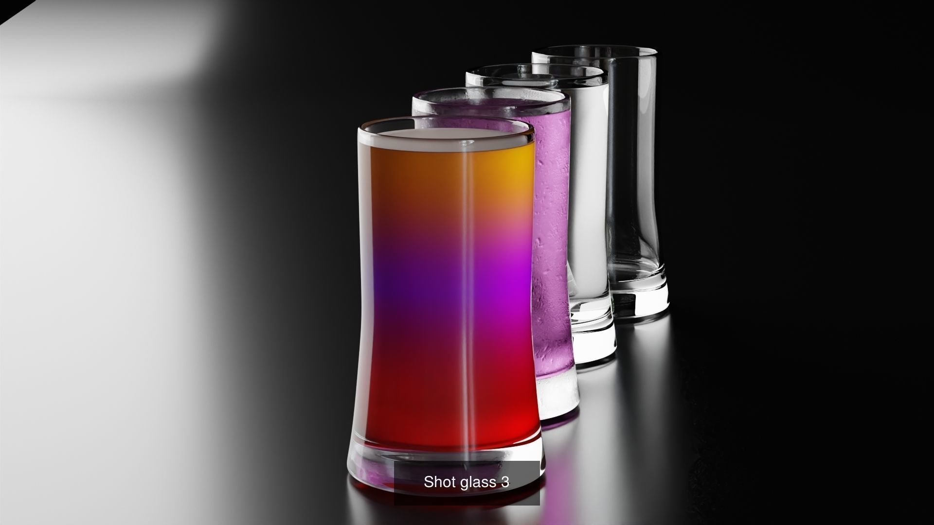Big Fat Glass set 3D Model Collection_43