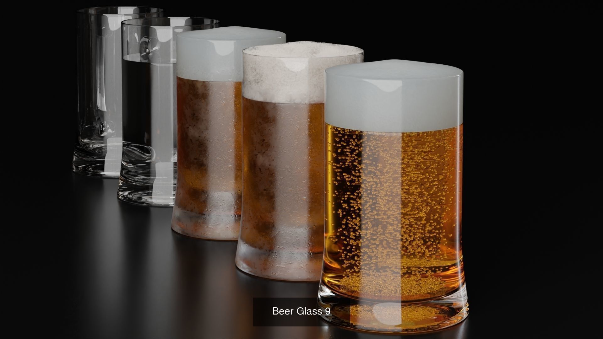 Big Fat Glass set 3D Model Collection_27