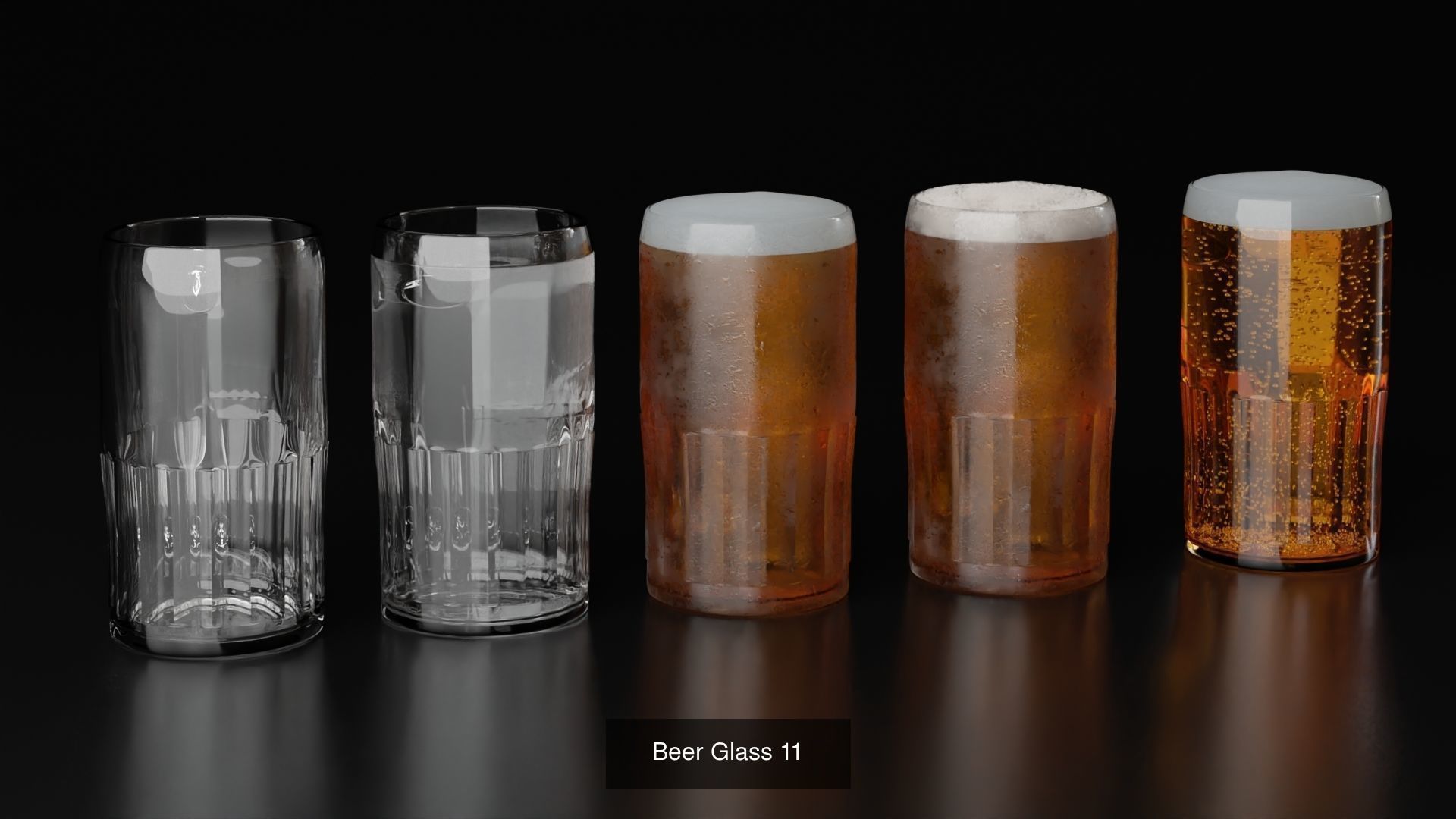Big Fat Glass set 3D Model Collection_29