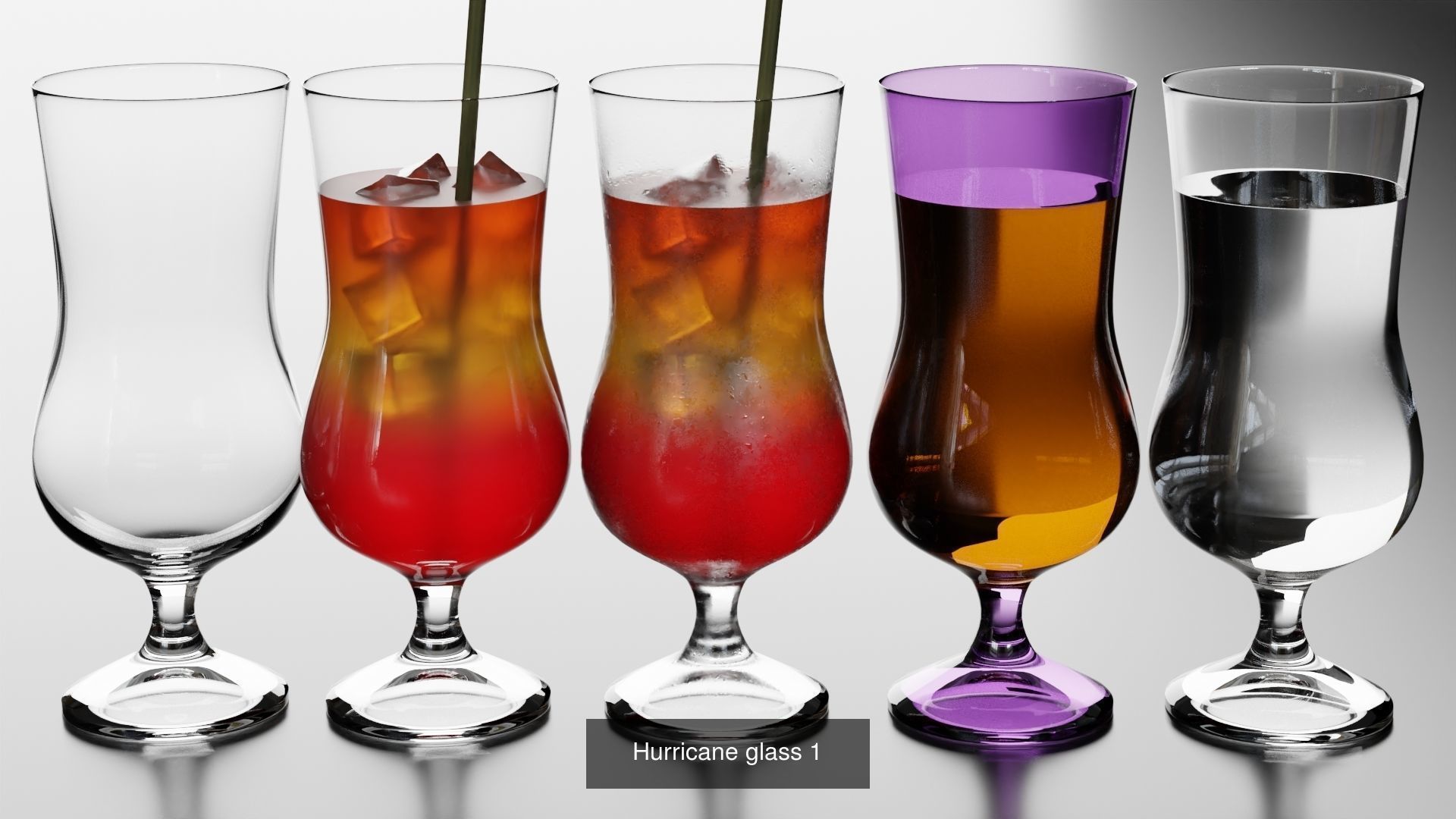 Big Fat Glass set 3D Model Collection_62