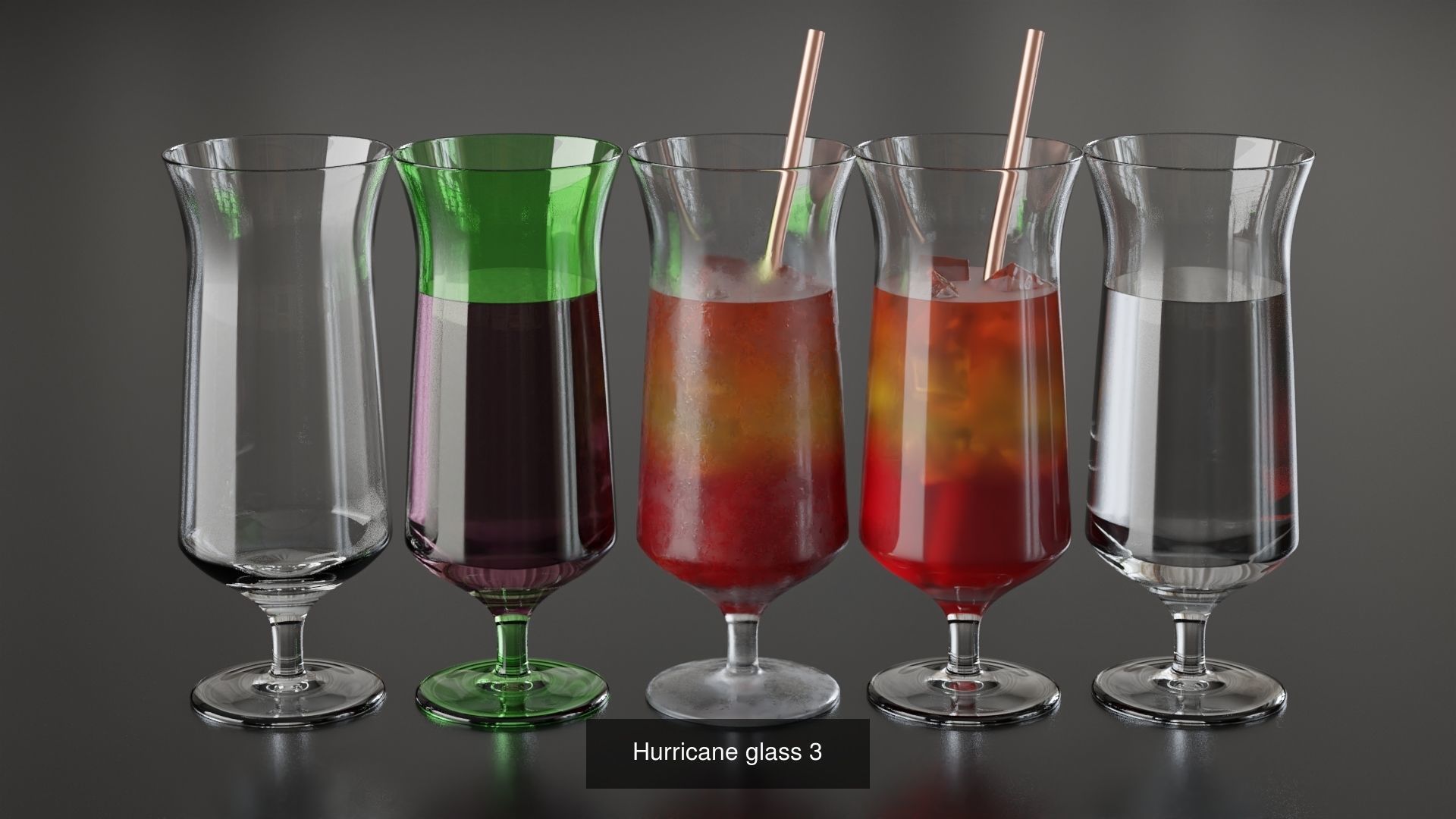 Big Fat Glass set 3D Model Collection_64