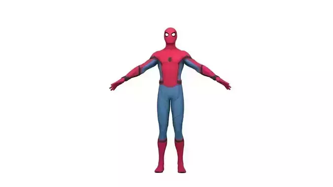 Spider man rigged highpoly Adavanced version 3D model