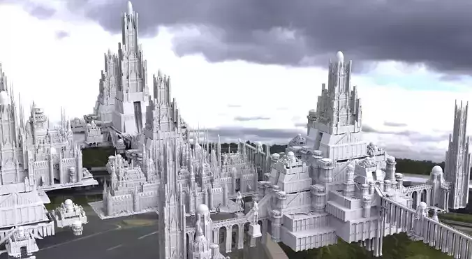 Ancient Dracula Castle city collection 1 Kit bash