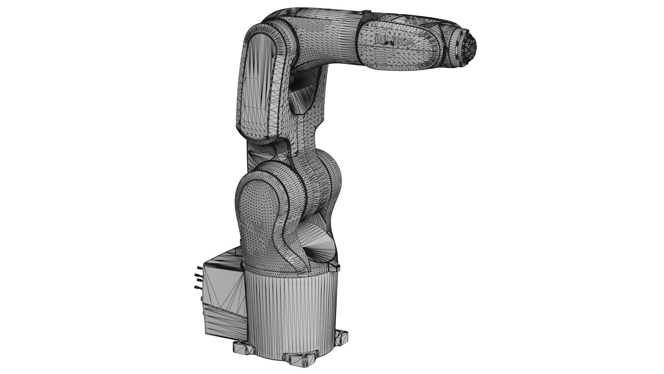 Kuka KR 4 Agilus Industrial Robot 3D model_7